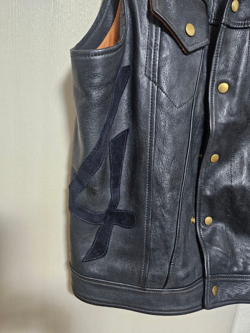 トムさん専用【値下げ】Four Speed 鹿革 レザー ベスト サイズ44