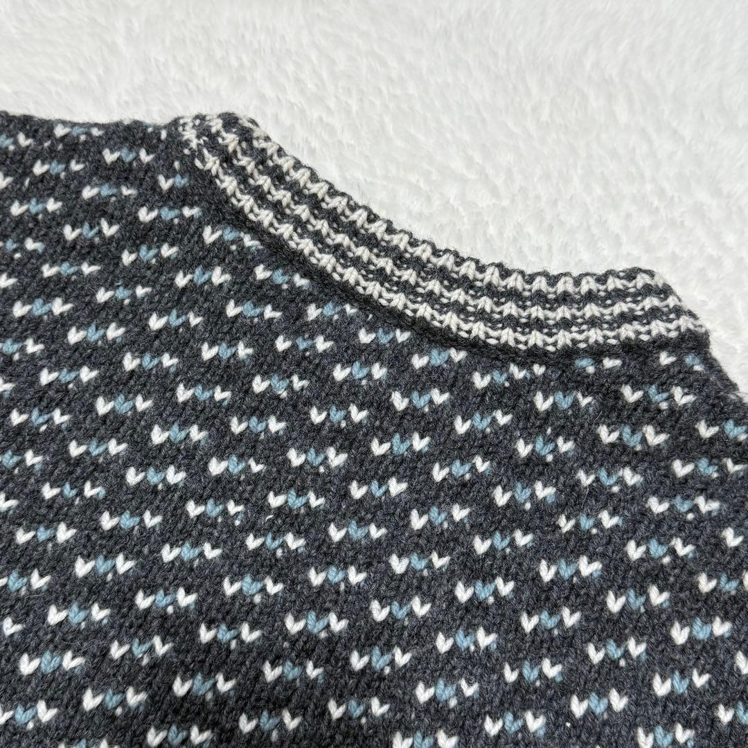 希少カラー L.L.Bean ラムズウール バーズアイ ニット セーター