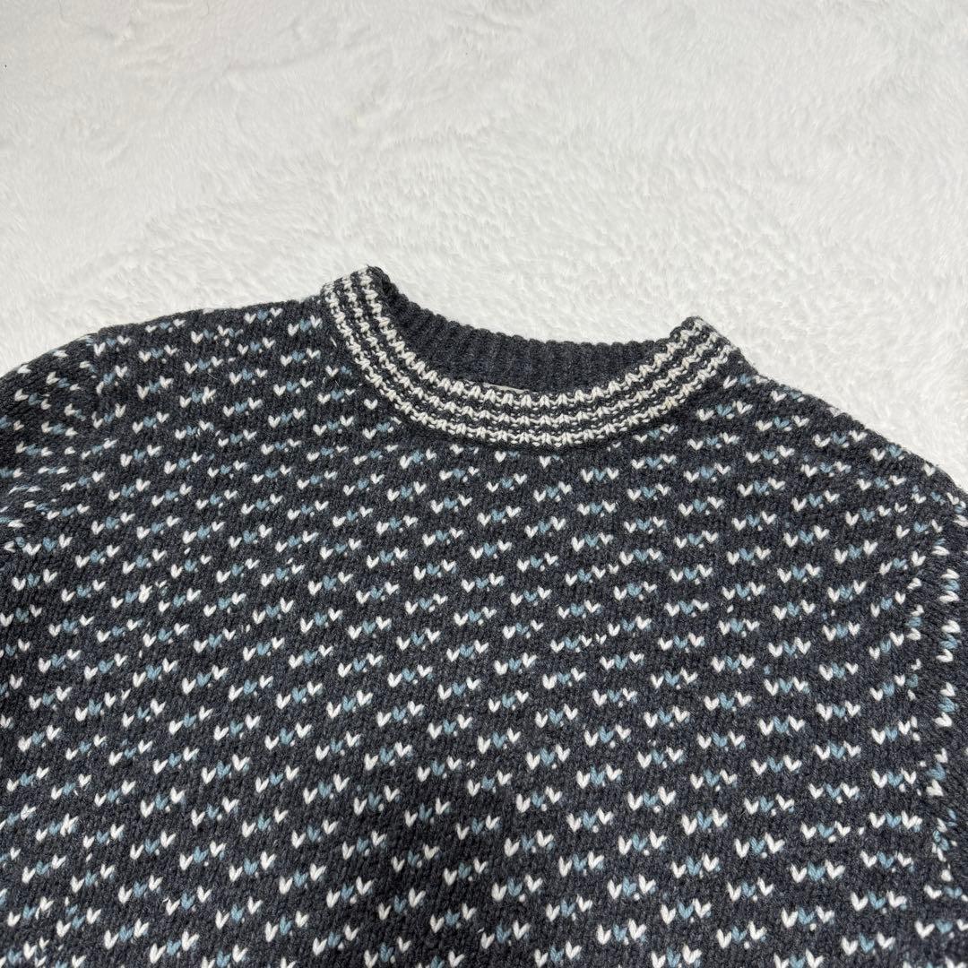 希少カラー L.L.Bean ラムズウール バーズアイ ニット セーター