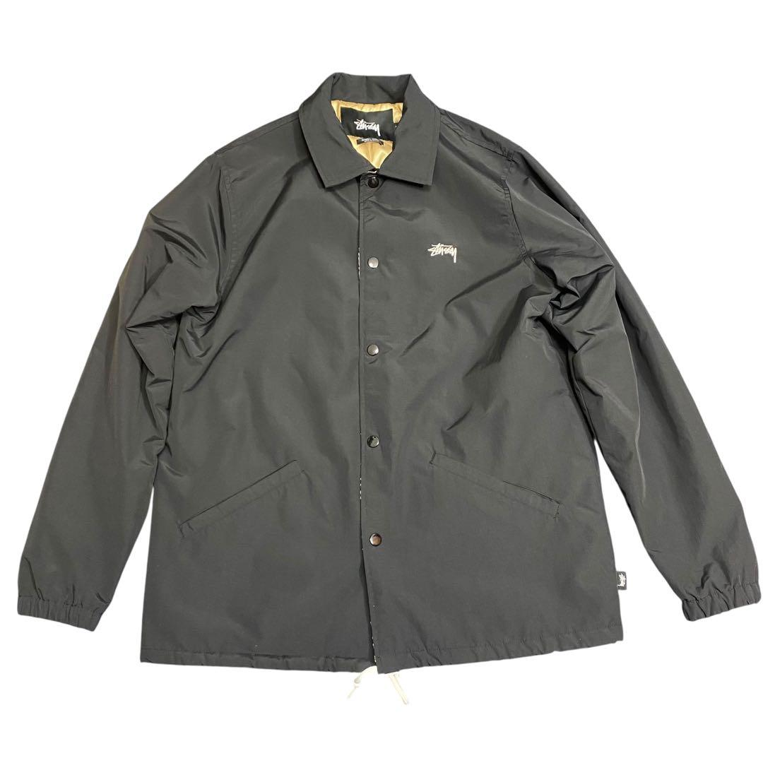 ステューシー コーチジャケット 中綿 Sリンク ブラック 黒 レア