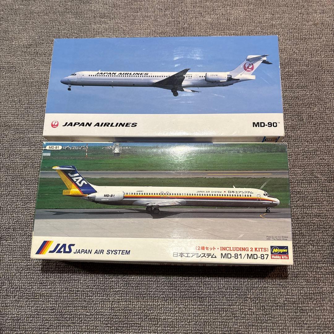 ハセガワ 1/200 日本エアシステム MD81/87 日本航空MD90 ハセガワ 1/200 日本エアシステム MD81/87 日本航空MD90 - メルカリ