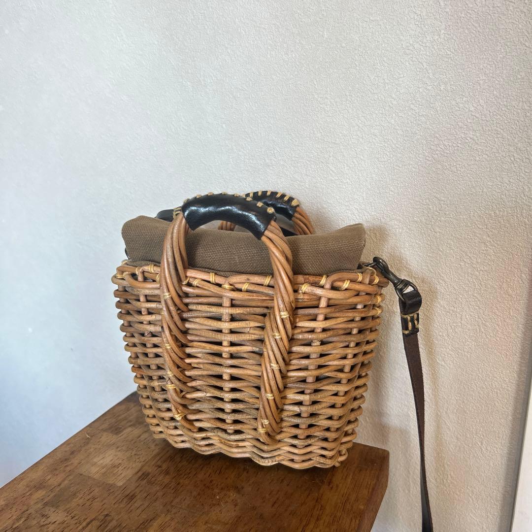 美品】ebagos マルシェ・ミニミニ CHOCO 定番トート マスコットミニ