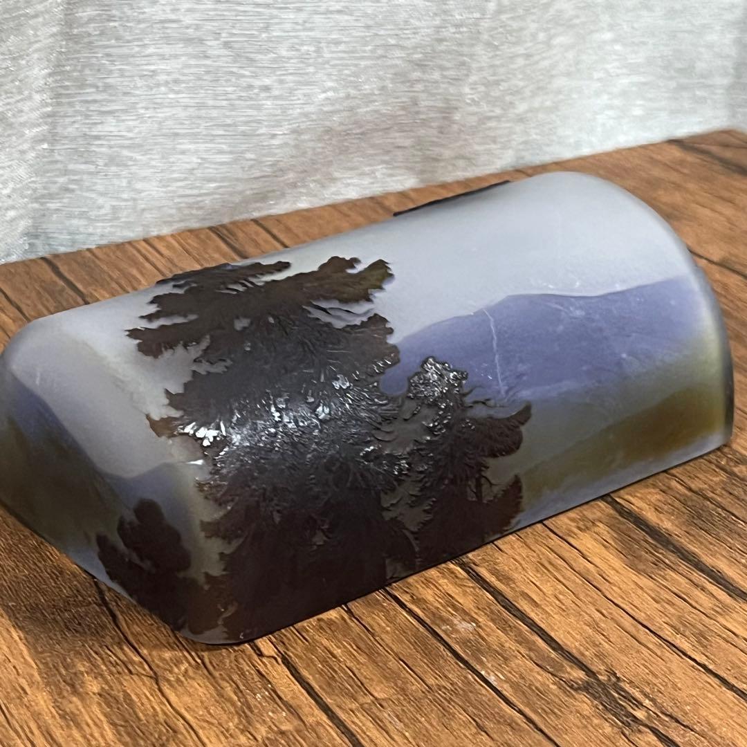 n*1様 【最安値St】エミール・ガレ 山水風景文 蓋物 アンティーク【専用箱