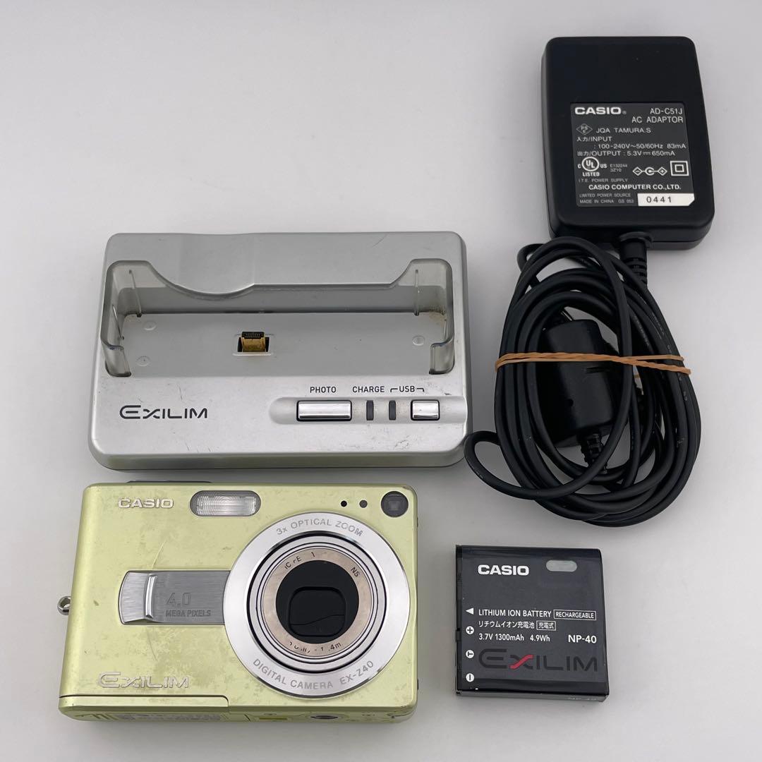 実写美⭕️【動作確認済】CASIO カシオ EXILIM EX-Z40 グリーン - メルカリ