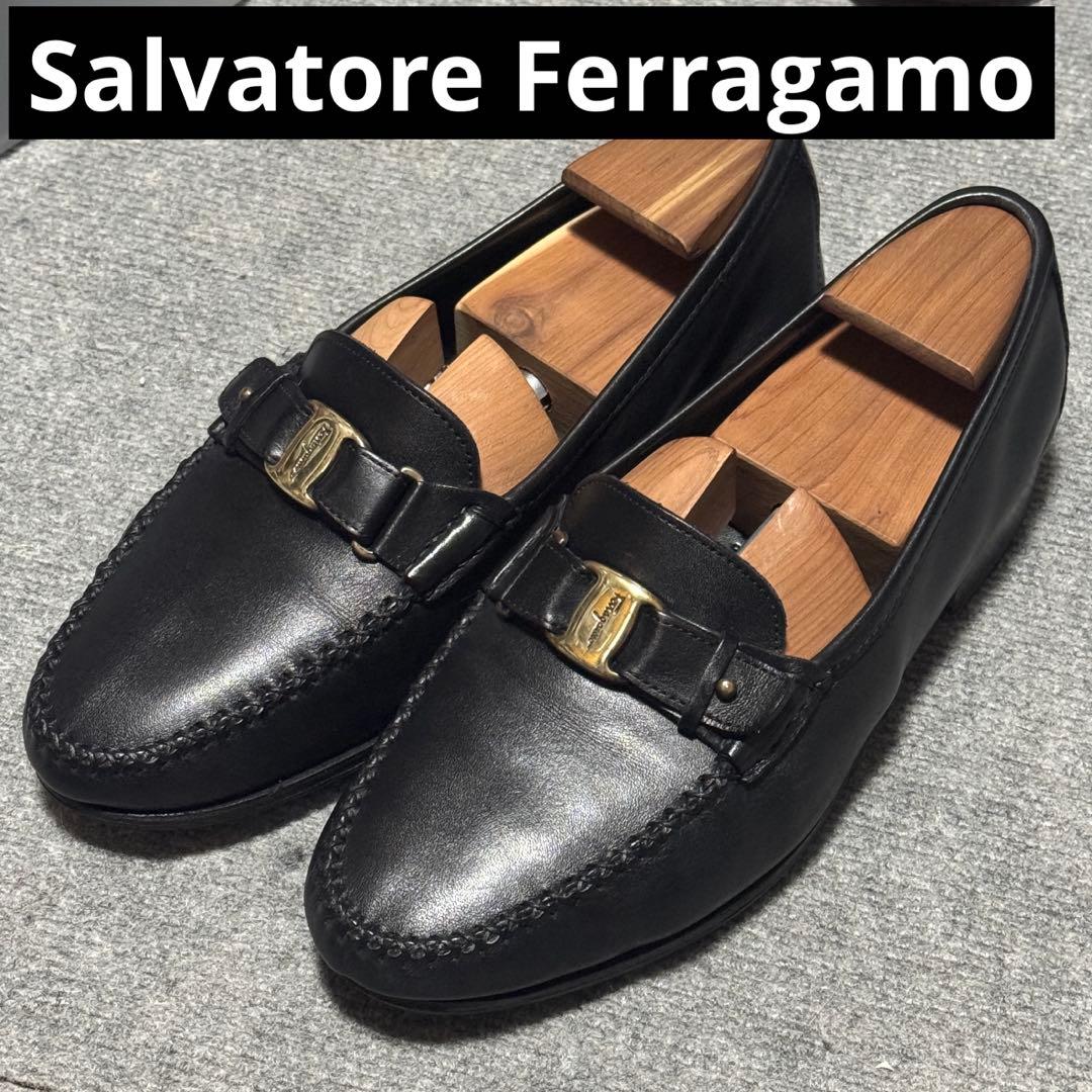 サルヴァトーレフェラガモ ヴァラ ベルトローファー スリッポン