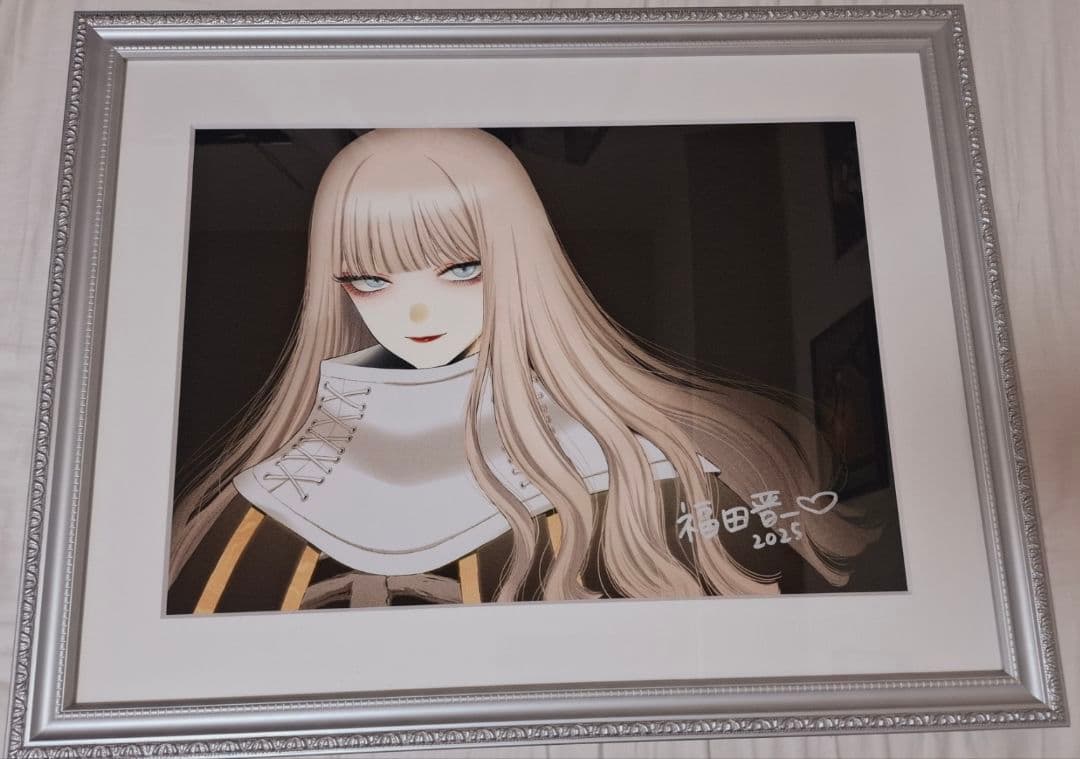 着せ恋展 福田晋一直筆サイン入り 複製原画 ハニエル その着せ替え人形