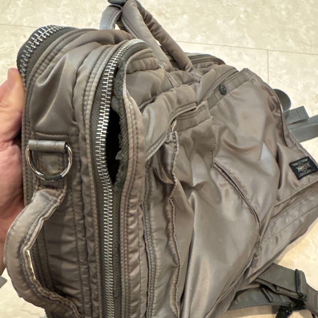 ポーター PORTER タンカー 3way ビジネスバッグ シルバーグレー - メルカリ