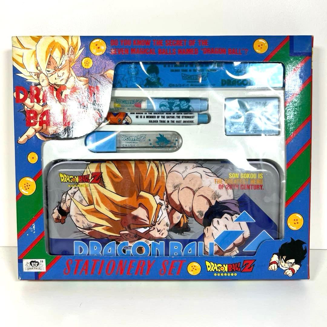 【未使用】当時物　レトロ　ドラゴンボールZ ステーショナリーセット　文房具 レトロドラゴンボールZ 筆箱 鉛筆削り 直定規付き - メルカリ