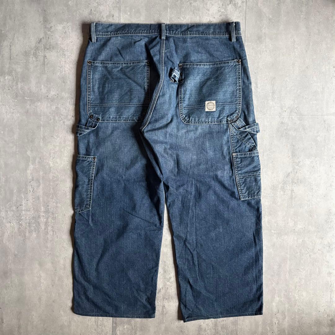 90s polo jeans】バギーデニムパンツ ダブルニー 極太 y2k - メルカリ