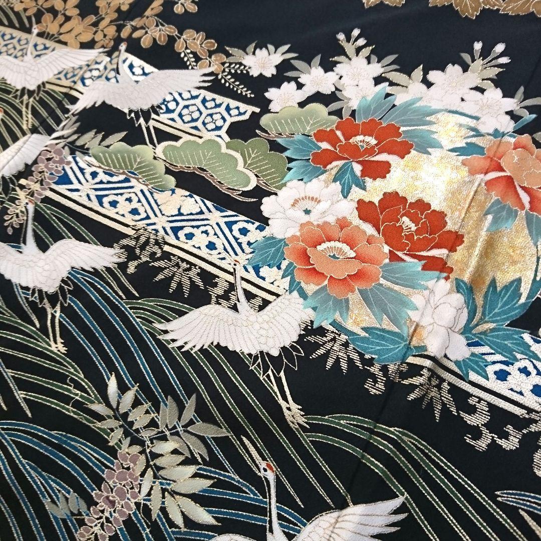 1574☆正絹 黒留袖 着物 5枚セット おまとめ リメイク素材 - メルカリ