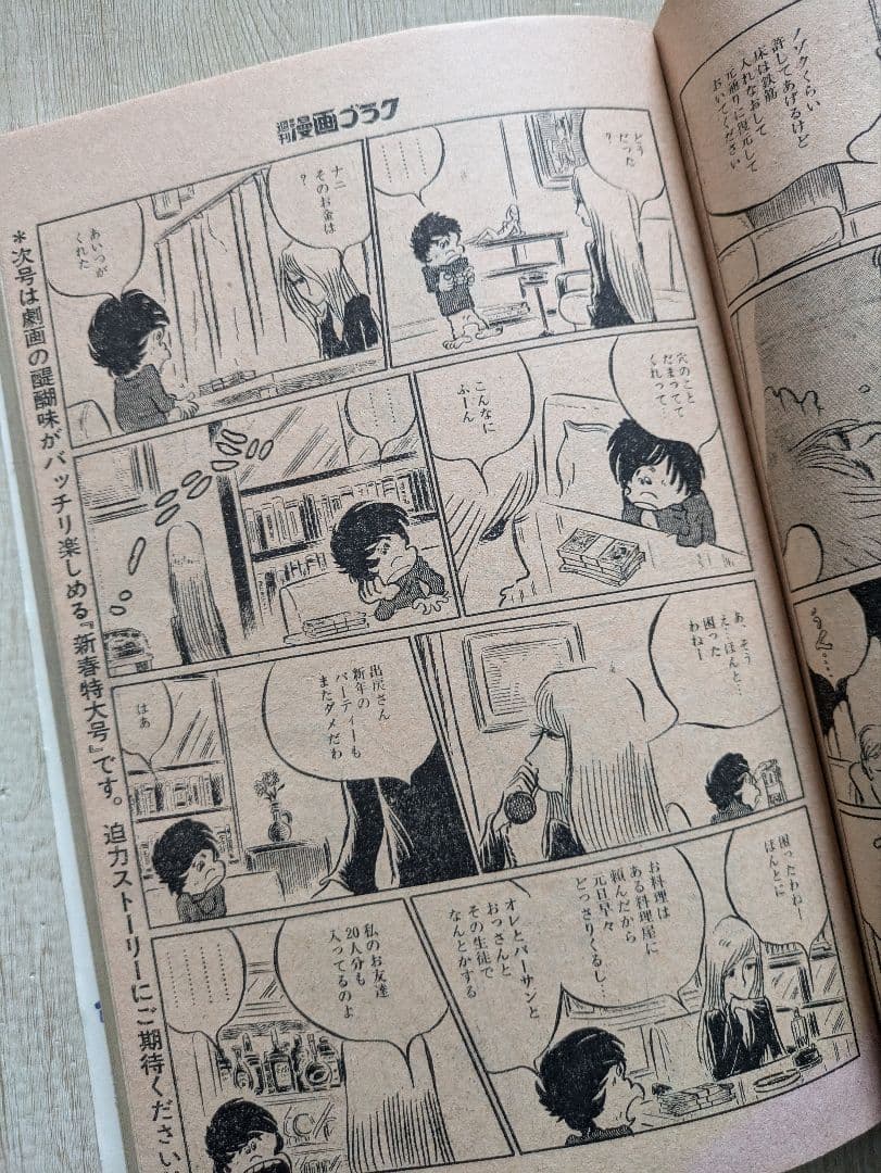 週刊漫画ゴラク　1973年1.11、1.18