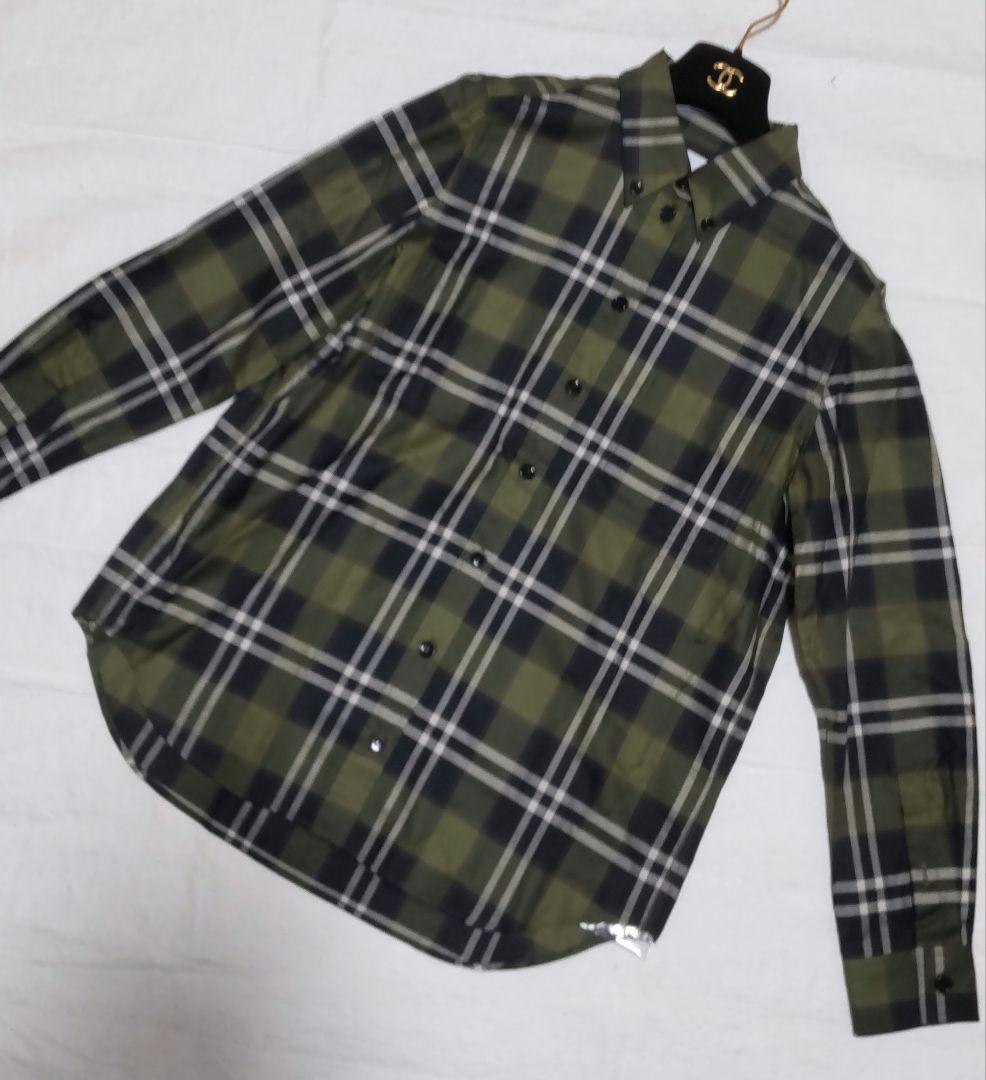 BURBERRY✨️オリーブグリーン・ チェックシャツ[タグ付き・未使用]の