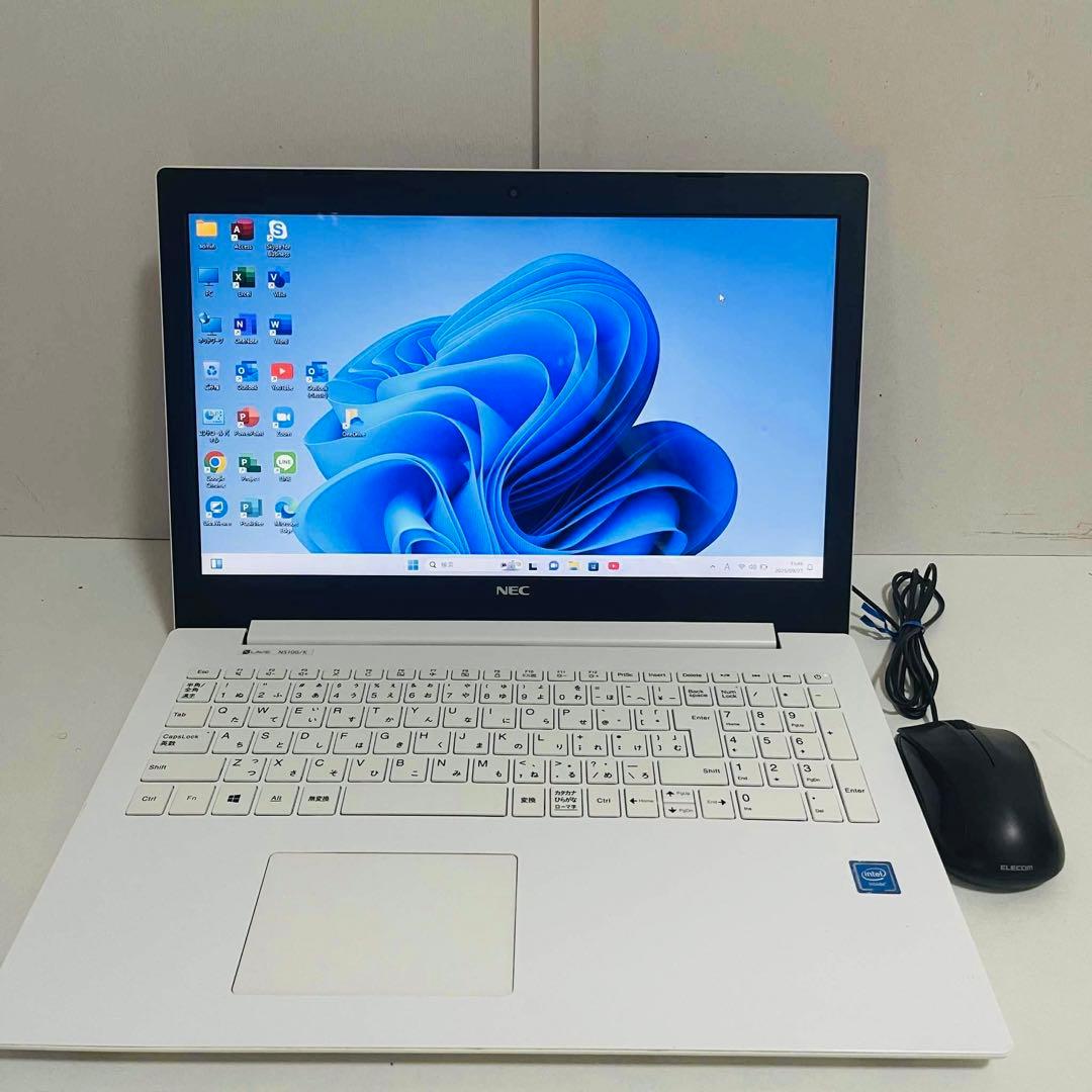 T409 NECノートパソコンWEBカメラSSD高速Windows11オフィス付 NEC - Y96 NECノートパソコンWEBカメラSSD高速Windows11オフィス付きの