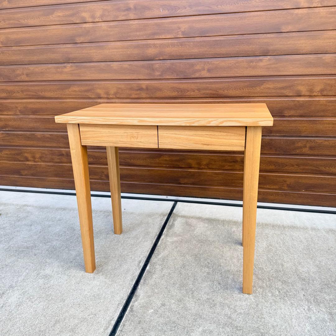 廃盤 美品 無印良品 デスク 学習机 タモ 引き出し付き - メルカリ