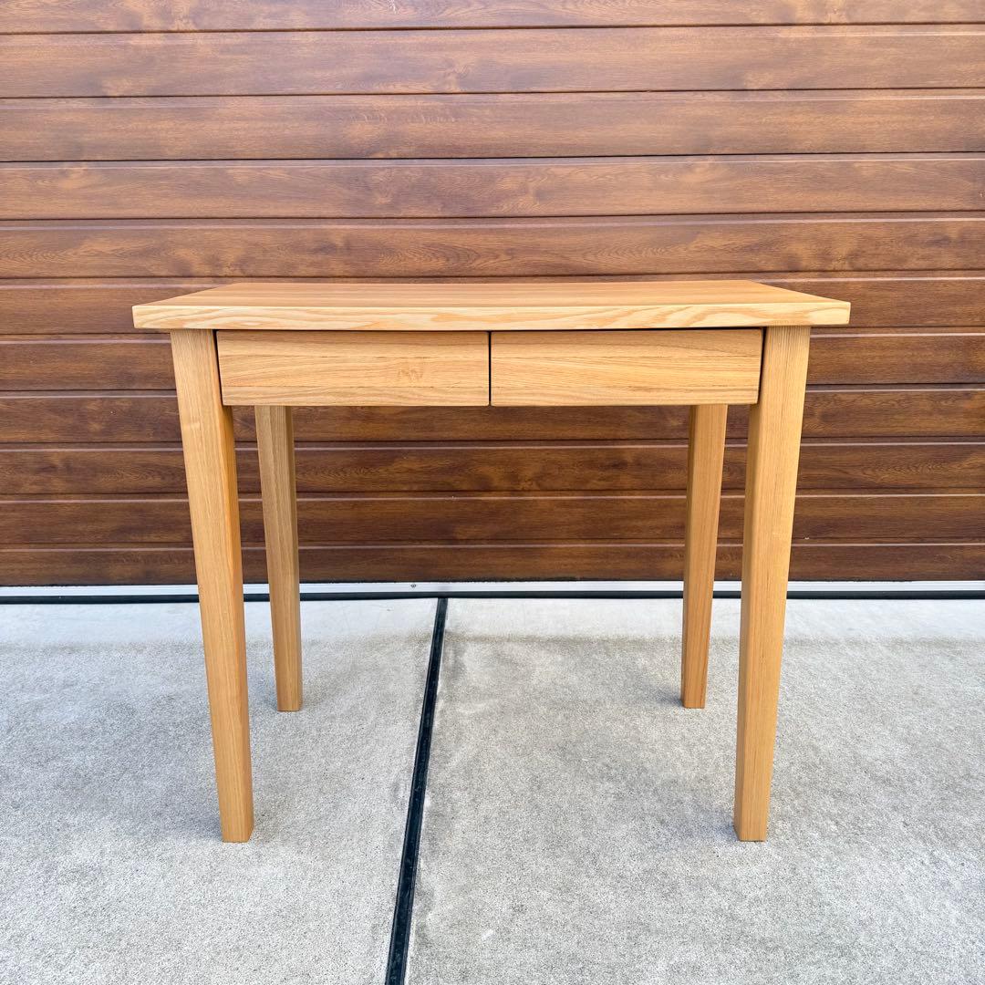 廃盤 美品 無印良品 デスク 学習机 タモ 引き出し付き - メルカリ