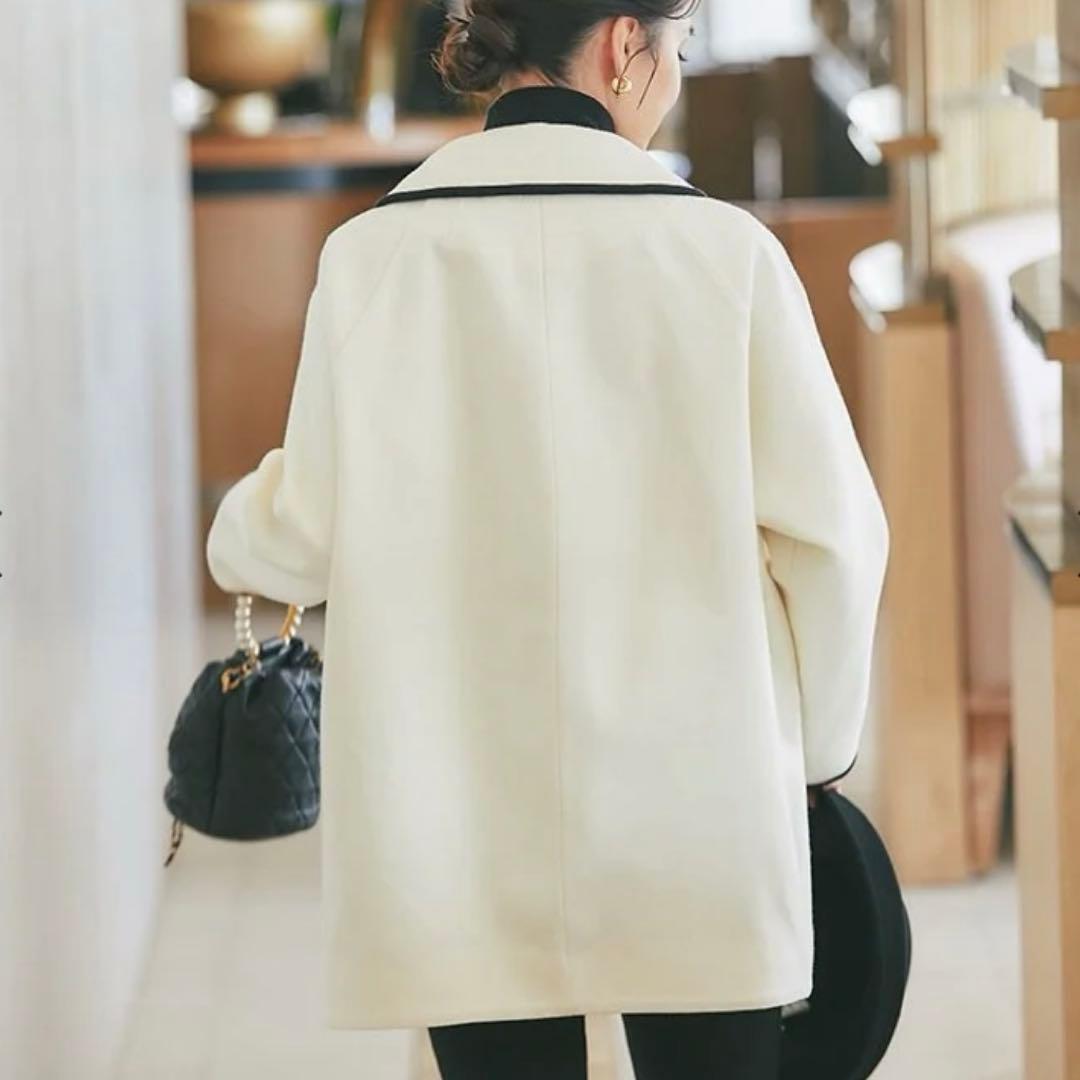 未使用】セブンテン SEVENTEN♡ダブルボタン2WAYコート - メルカリ