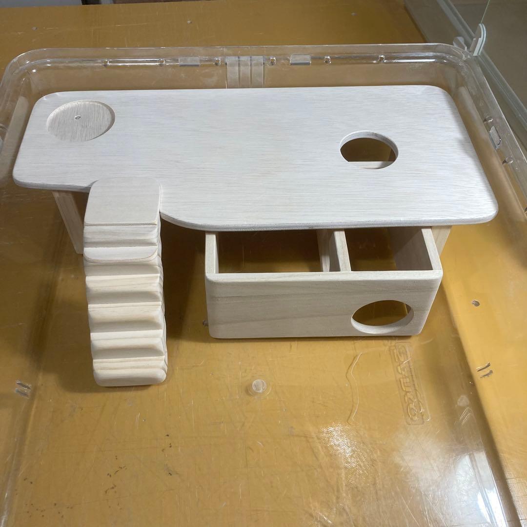 こみ様確認用 ハムスター ルーミィ60用 ロフト巣箱 (ハウス グラス