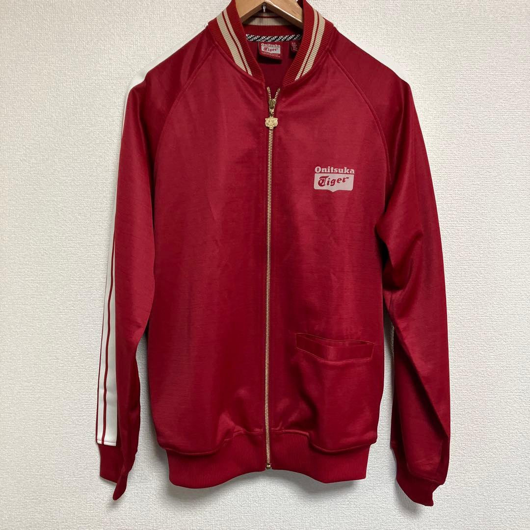 オニツカタイガー ジャージ レッド - メルカリ