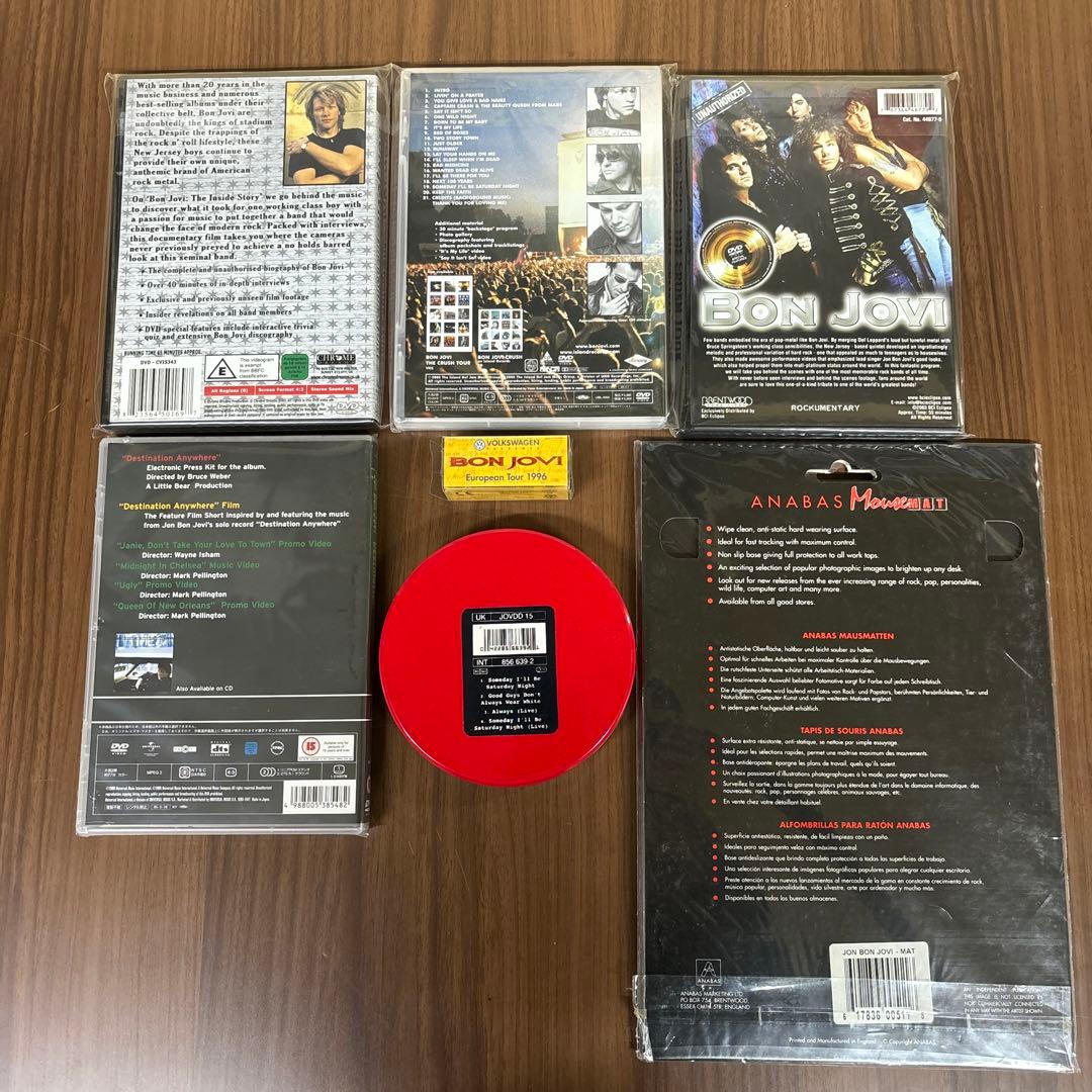 新品未使用品　ボンジョビ　DVD&CD&ミニカー&マウスマット
