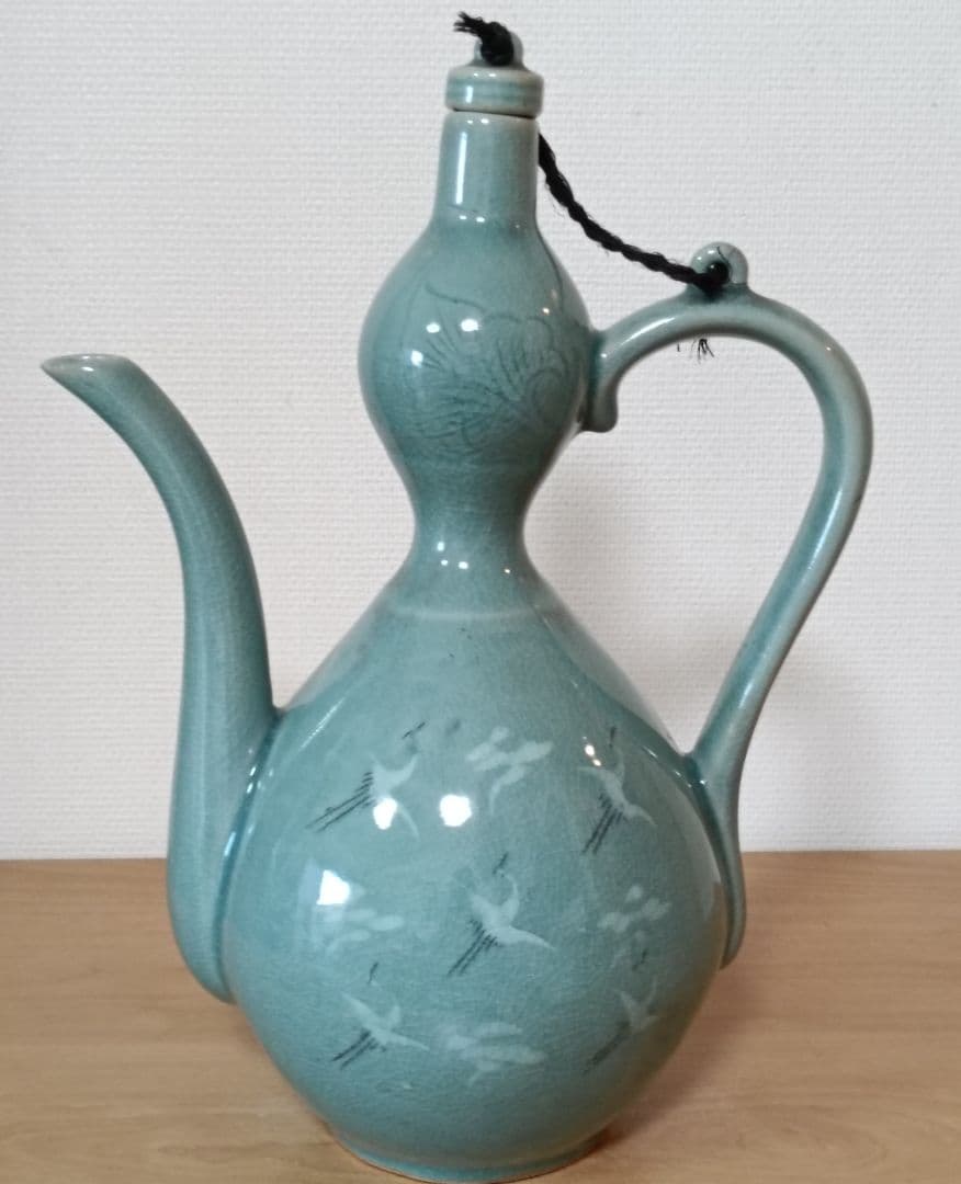 清光金昌明作 高麗青磁水注 茶道具 朝鮮美術 - メルカリ