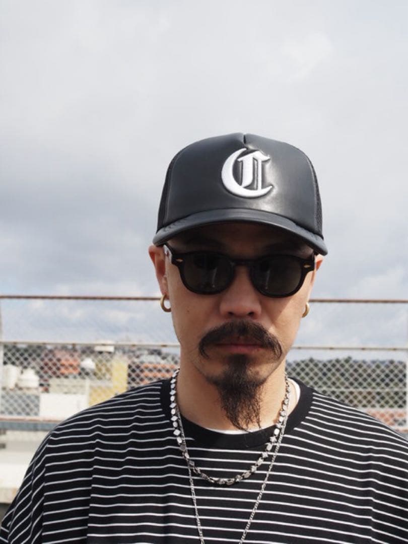 COOTIE Faux Leather 5 Panel Mesh Cap