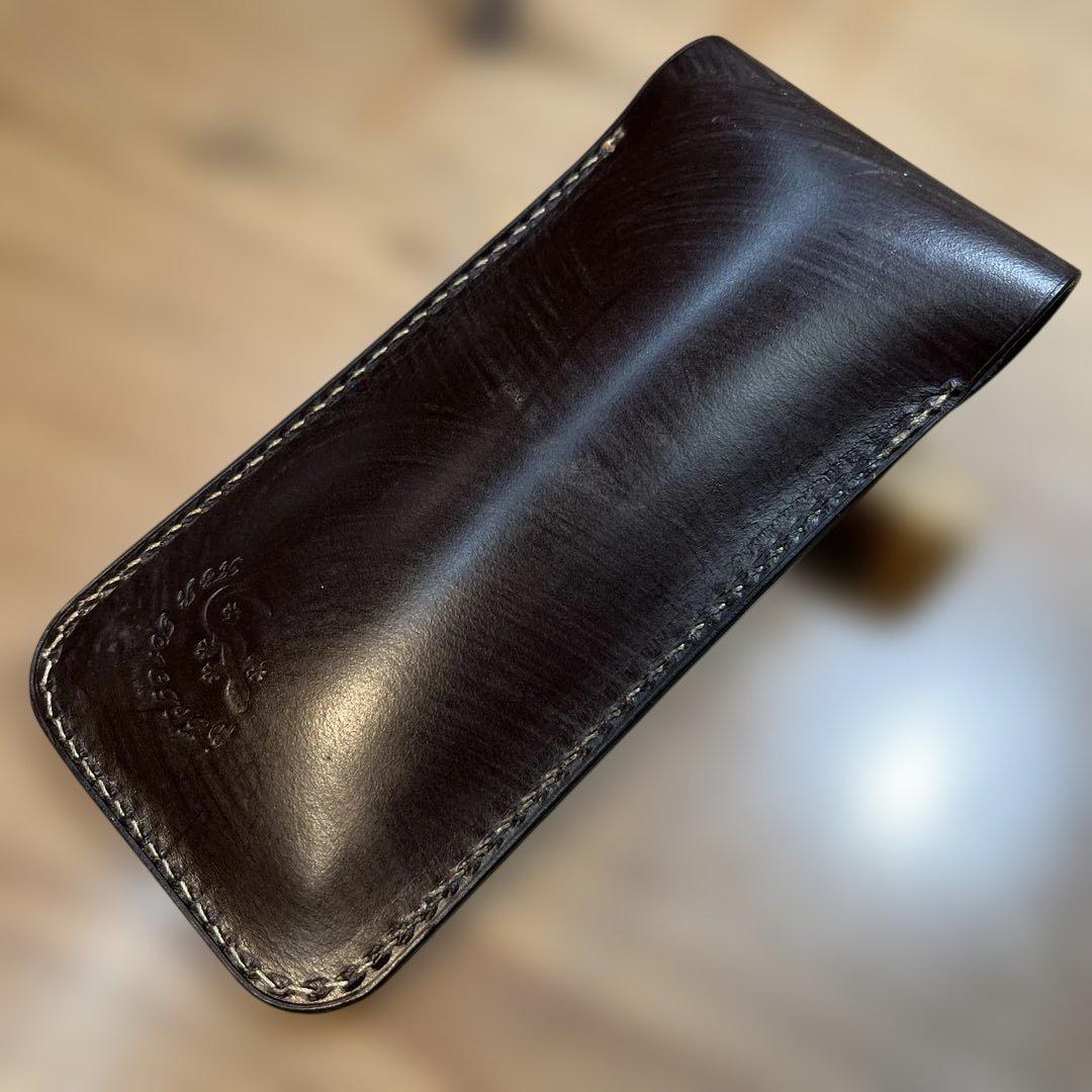 ちよぴー様オーダー品】A5 ブックカバー レッド ブラウン ペンケース