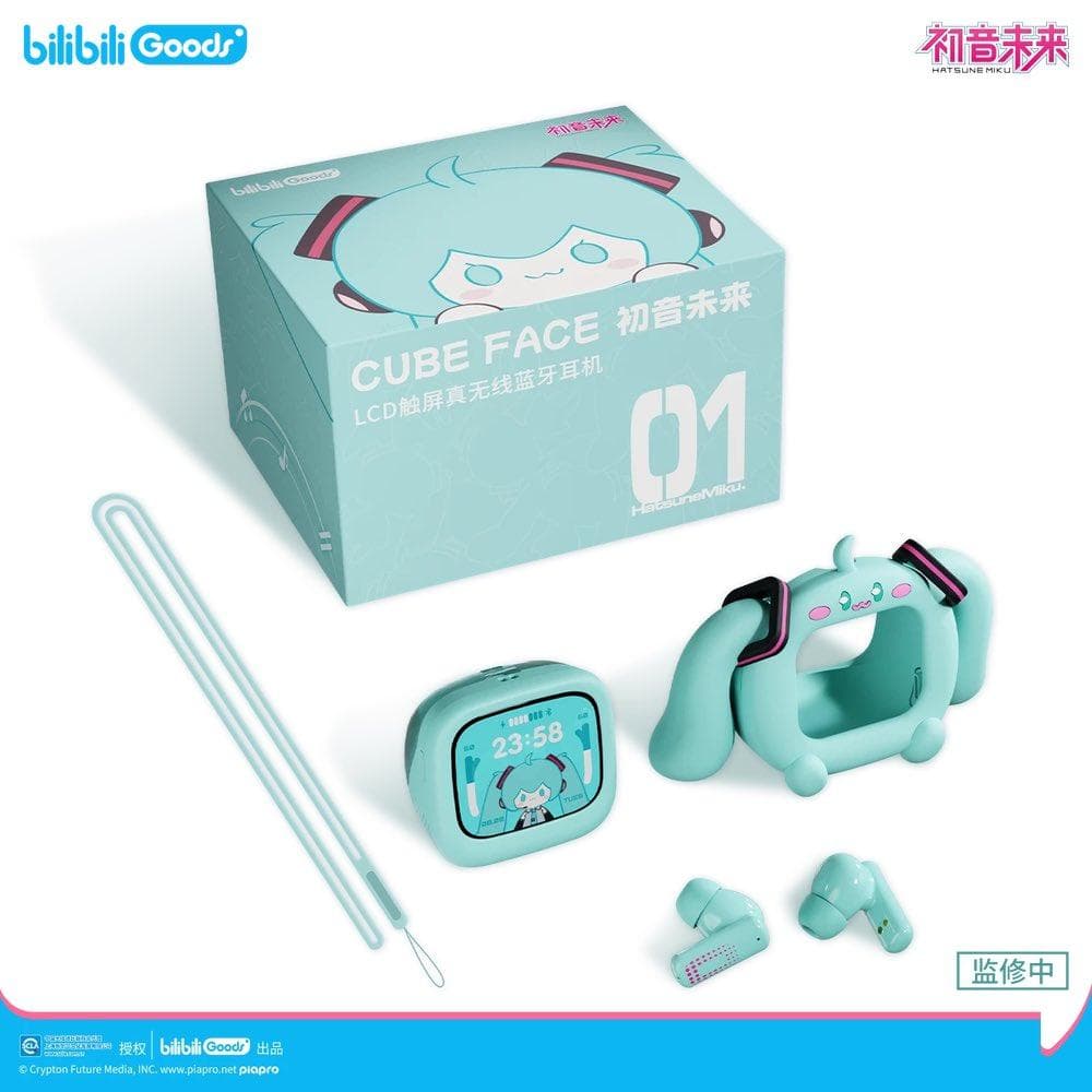 初音ミク bilibili タッチパネル ワイヤレスイヤホン CUBE FACE - メルカリ