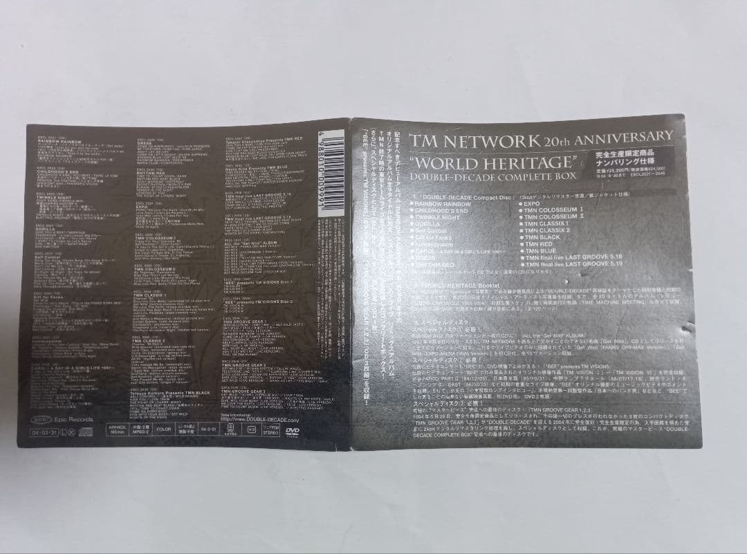 tm network 20th ANNIVERSARY cd DVD BOX 邦楽