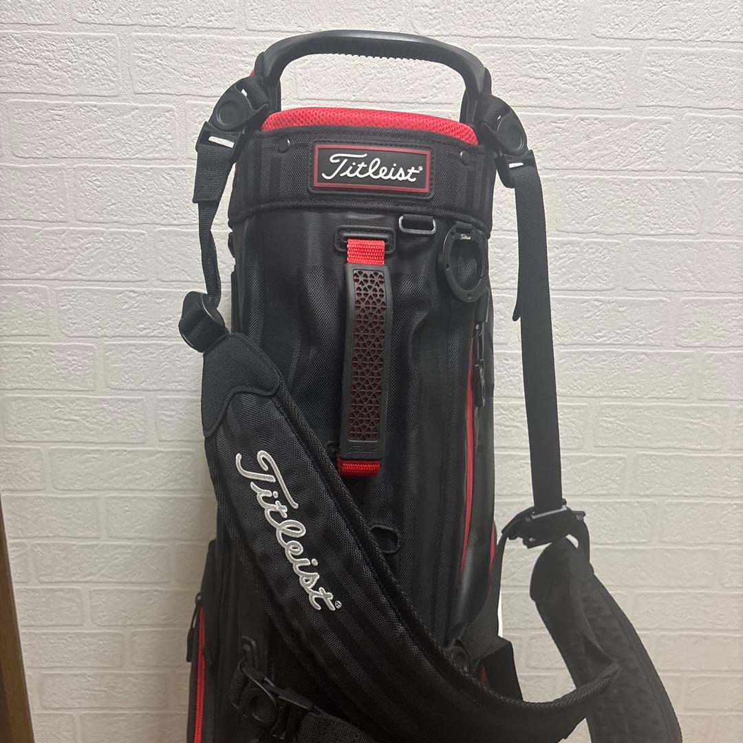 ⭐︎ブルースカイ様専用 タイトリスト スタンドキャディバッグ 黒/赤