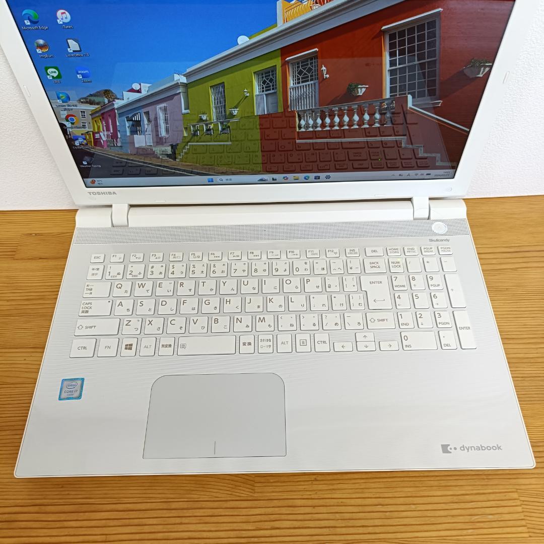 東芝 ノートPC i7 SSD Windows11 メモリ12GB wifi 白 - メルカリ