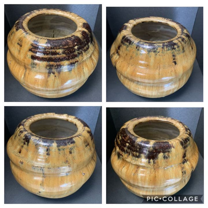 古高取八蔵手(八山) 流釉水指 江戸初期 (小さな蕾)掲載品 茶道具