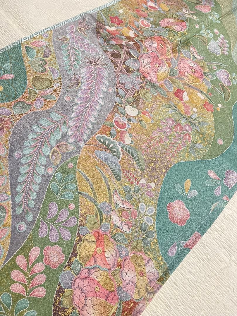 訪問着フルセット 辻ヶ花 絞り 金彩 正絹 ガード加工済み - メルカリ