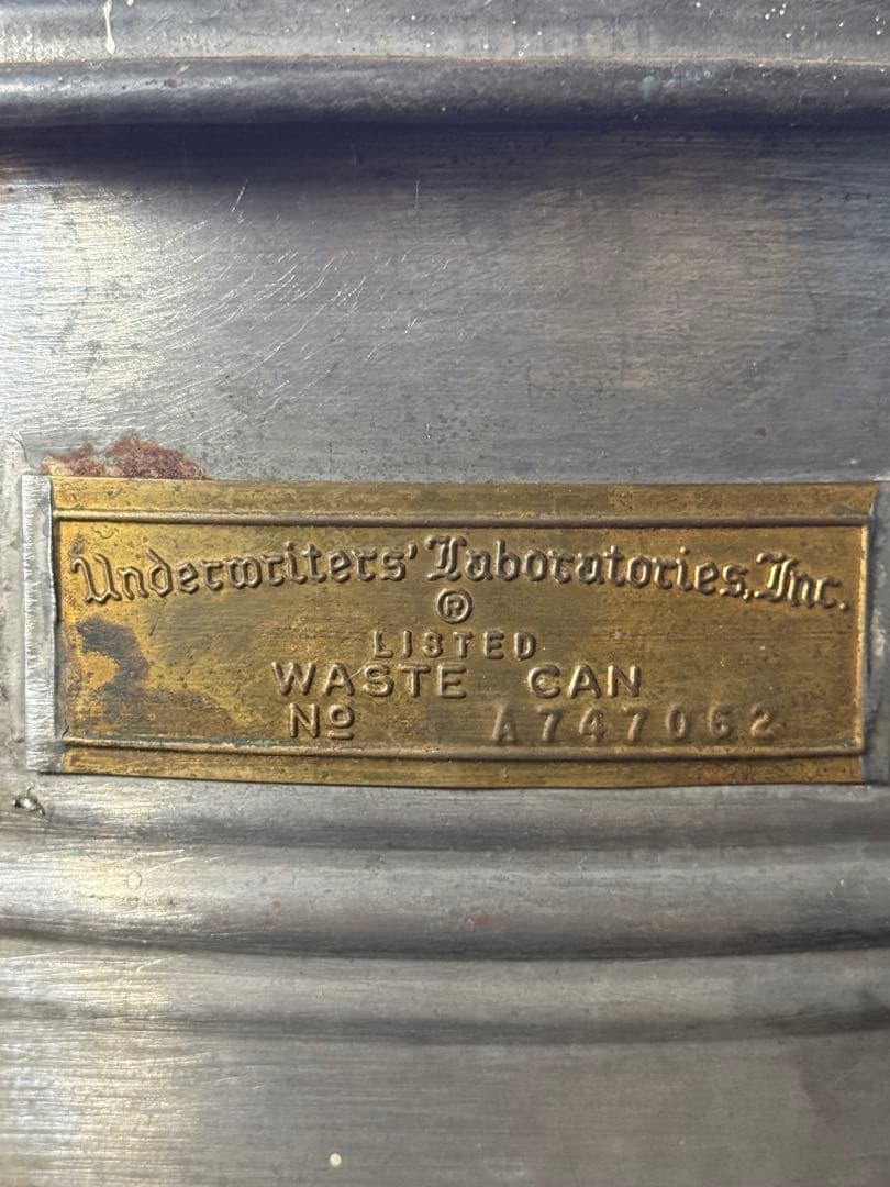 アンティーク雑貨 U.S.AJUSTRITE MFG CO Waste Can