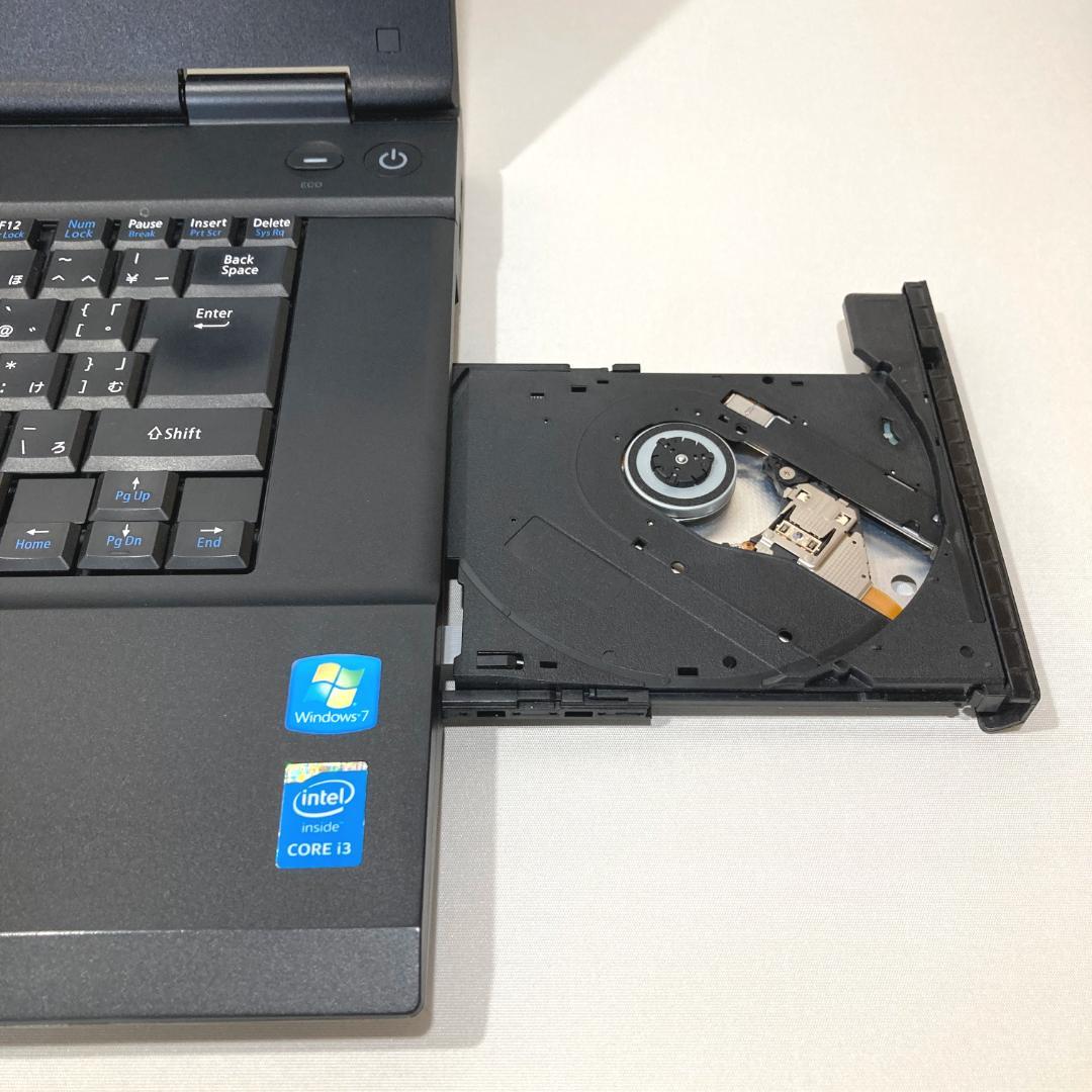 訳あり✨快適i3・大画面・DVD✨黒✨すぐ使えるノートパソコン◇T508-2
