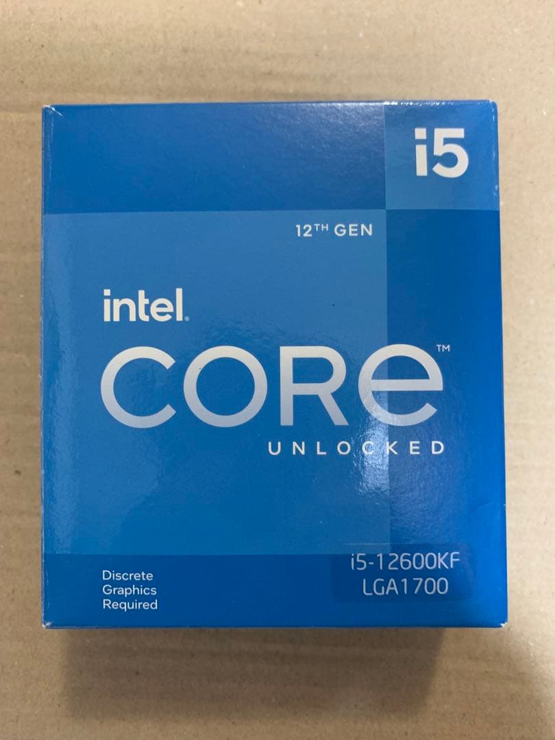 【動作確認済み】Intel Core i5-12600KF 12世代 CPU Amazon.com: Intel Core i5-12600KF Desktop Processor 10 (6P+4E