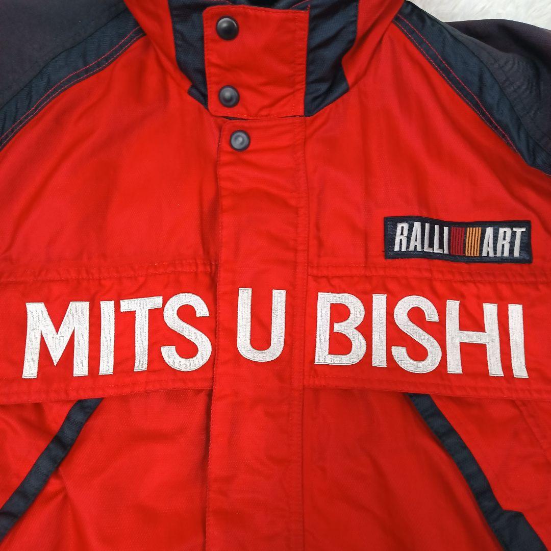 ✨美品✨ 三菱 ラリーアート ロゴ刺繍ワッペン ブルゾン ナイロン