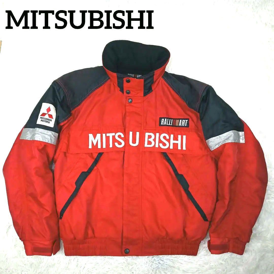 ✨美品✨ 三菱 ラリーアート ロゴ刺繍ワッペン ブルゾン ナイロン