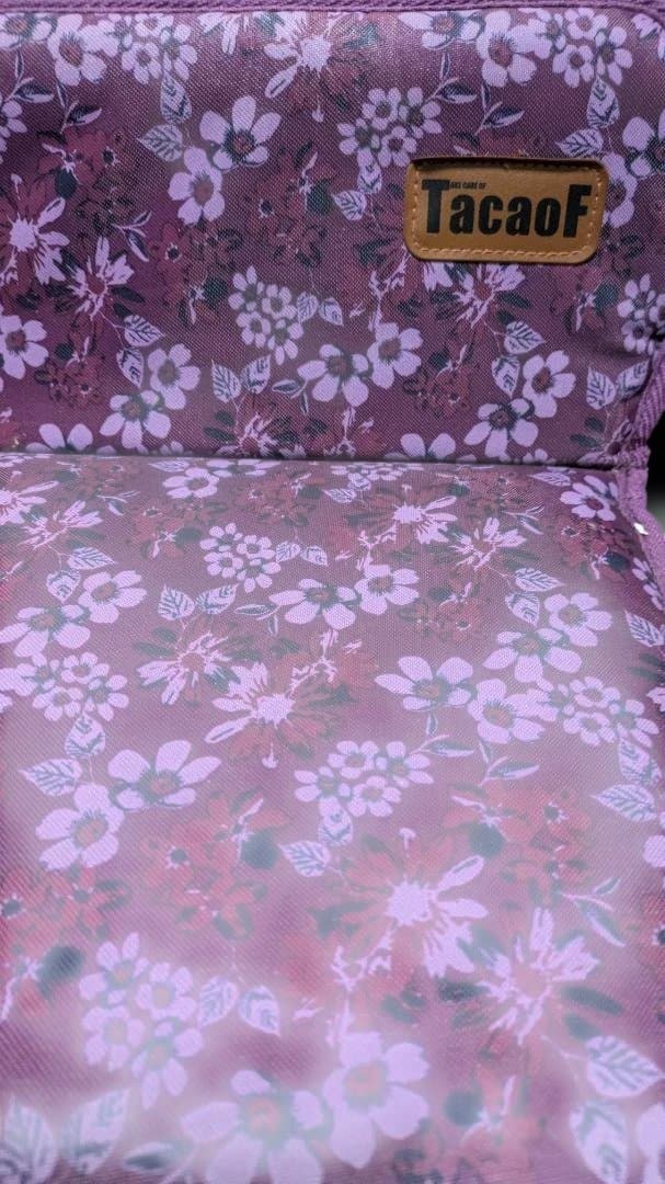 シルバー カート Tacaof 車椅子カバー 花柄 紫