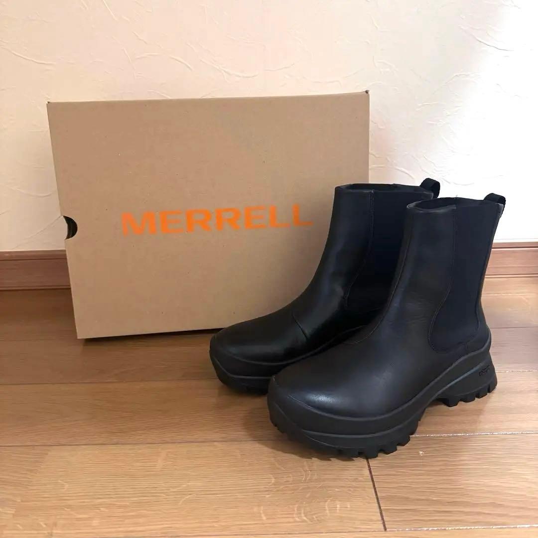 新品】MERRELL メレル ブリストル チェルシー ブラック 23.5cm - メルカリ