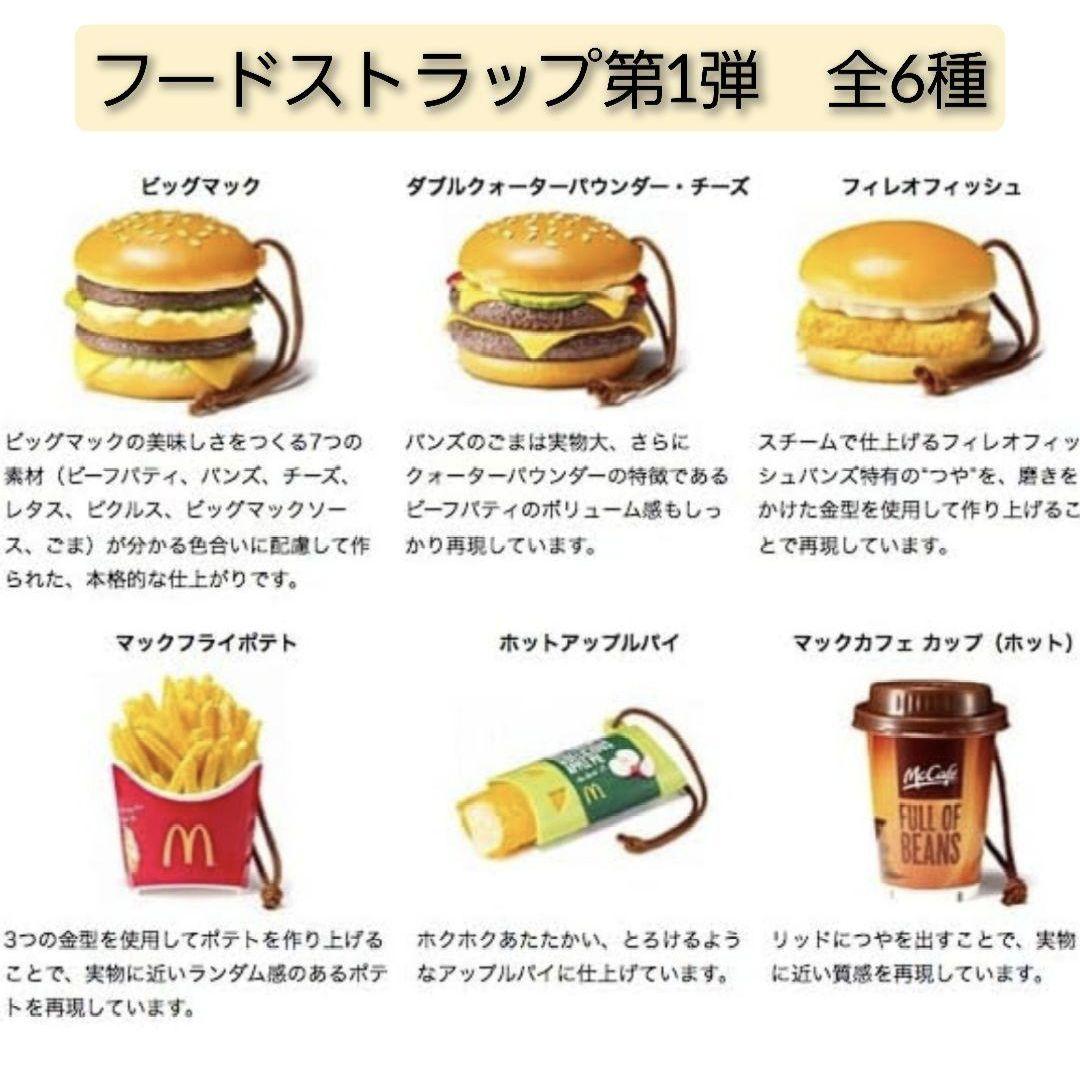 マクドナルド フードストラップ 第1弾・第2弾 全12種フルコンプ 食品
