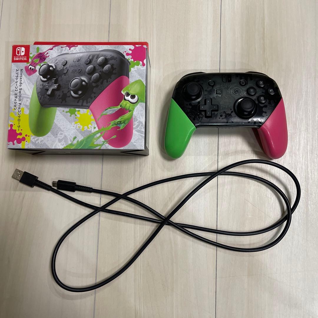 Nintendo Switch プロコン スプラトゥーン2 ジャンク品 純正 - メルカリ