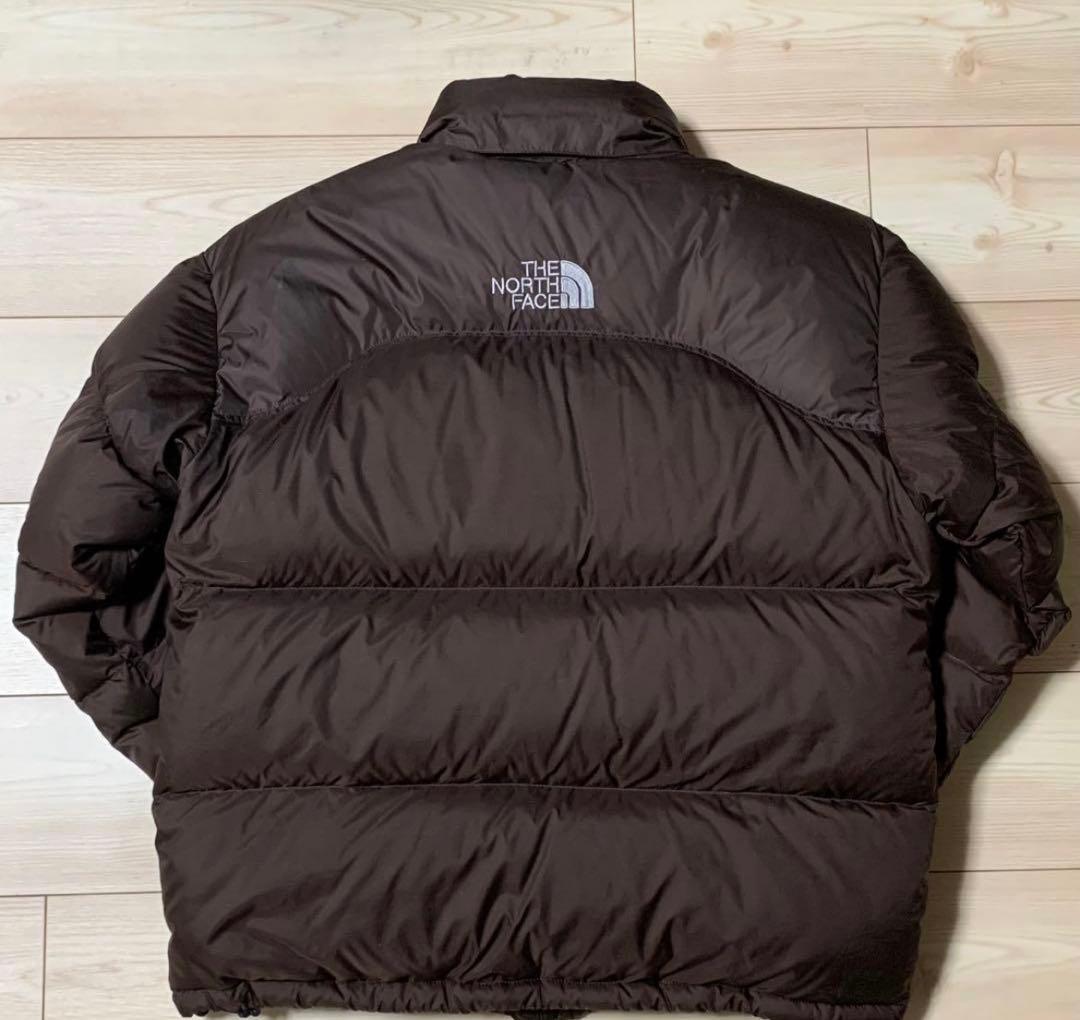 k*.様 極美品 ヌプシ ノースフェイス センターロゴ ブラウン US 700