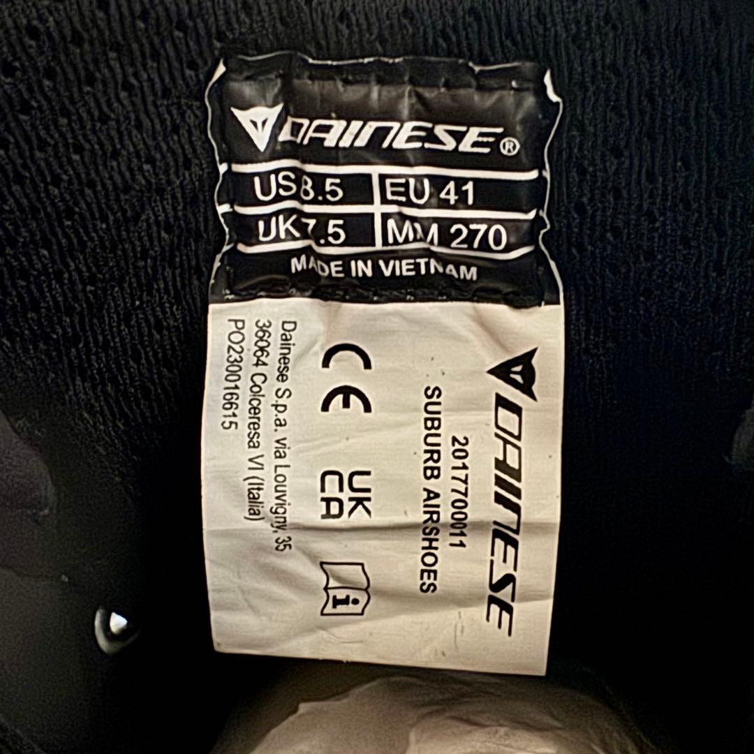 新品 DAINESE SUBURB AIR 27.0cm サイズ41 ダイネーゼ