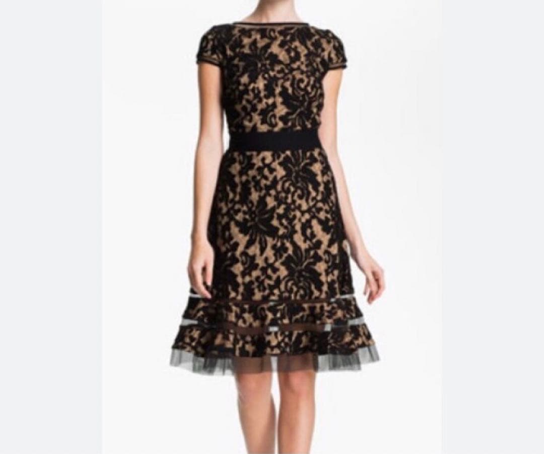 TADASHI SHOJI パーティードレス サイズ4 黒 レースの通販はau PAY