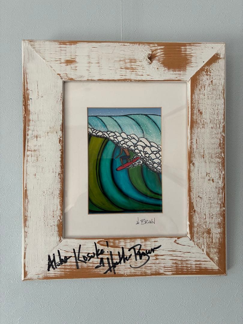 ヘザーブラウン DOUBLE OVERHEAD フレーム付 直筆サイン入 - メルカリ