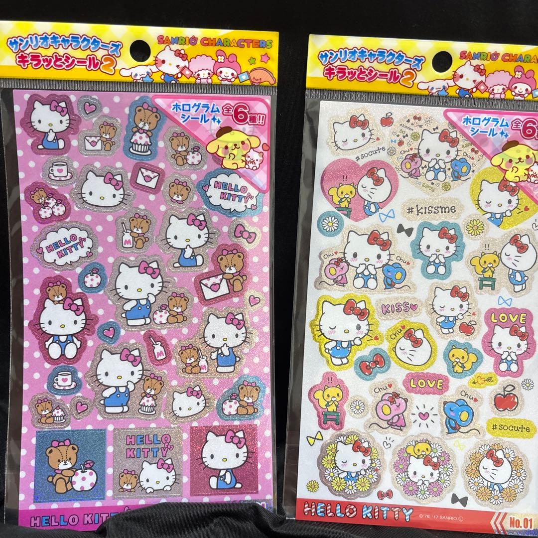 ハローキティ キラキラシールセット 2枚 - メルカリ