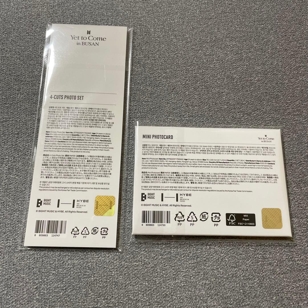 未開封】BTS Yet to Come in BUSAN ミニフォト4-cut - メルカリ