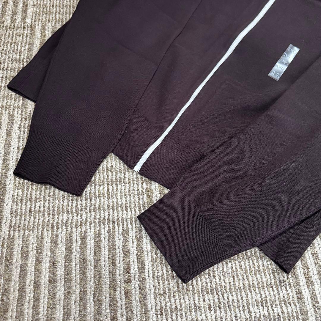 UNIQLO：C ミラノリブフルジップカーディガン ダークブラウン XXL