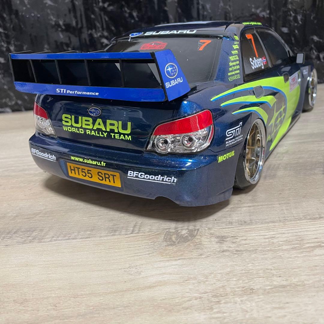 タミヤ スバル インプレッサ 1/10 ラジコンボディ 塗装済 ラリー 塗装