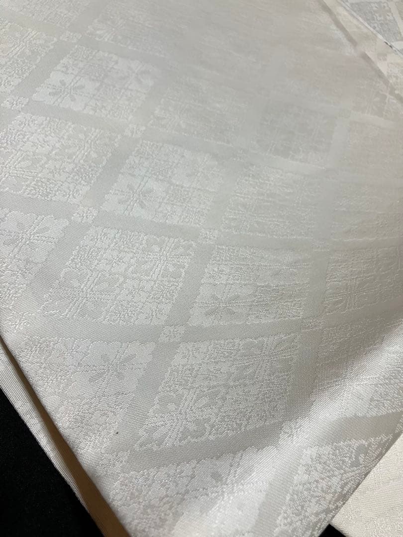 丸勇 袋帯 六通柄 正絹 ツーシーズン 菊花鎧文 証紙 未使用 イ5948